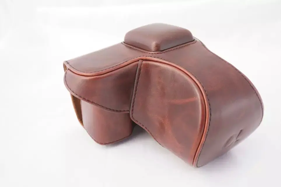 hiking camera backpack New Retro Vintage Pu Leather camera Bag For Sony NEX 5N Nex 5T Nex 5R  camera Case With Strap Black Coffee Brown Red designer camera bags