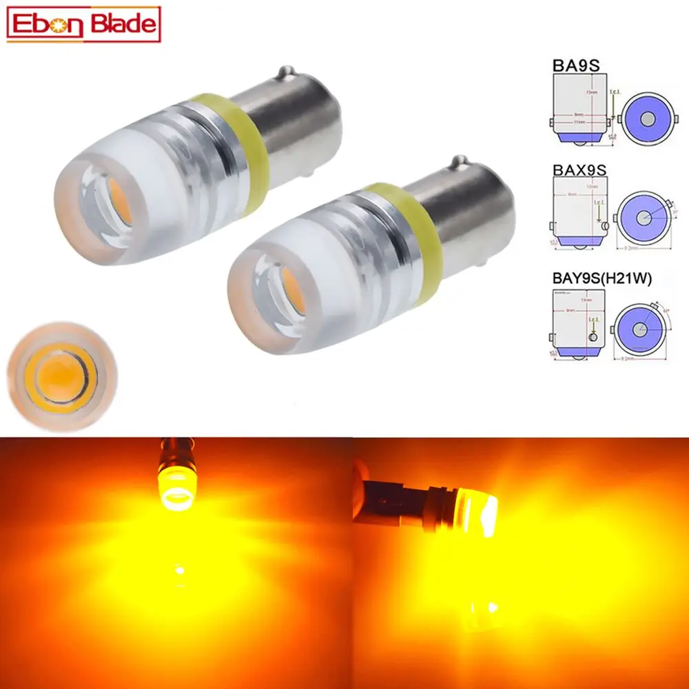 Светодиодный индикатор автомобиля 2 шт. BA9S T4W BAX9S H6W BAY9S H21W светодиодный Внутренняя