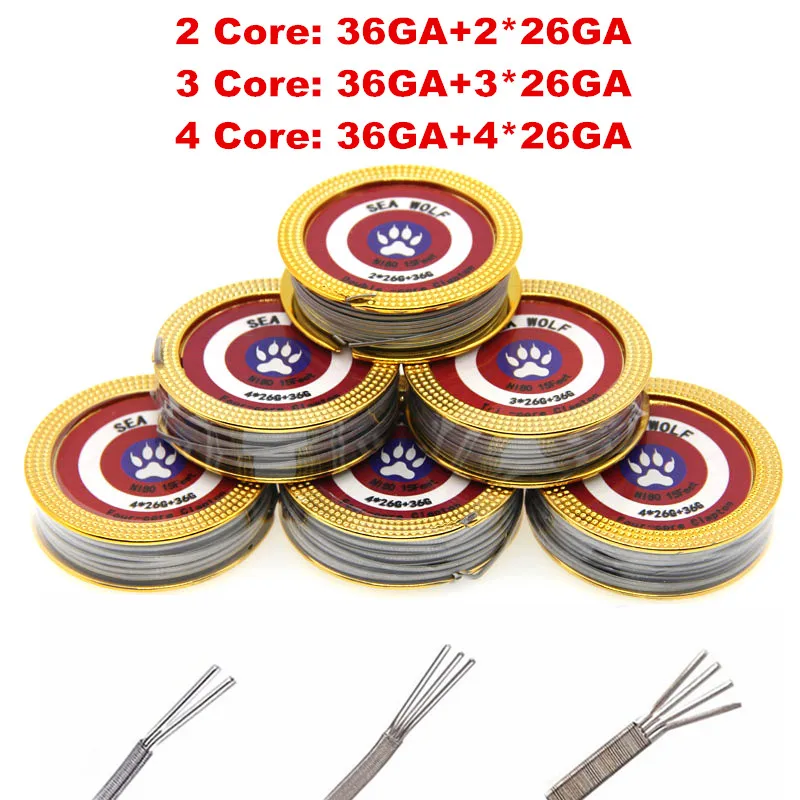 

Hot 5m/roll Clapton Wire for RDA RBA Rebuildable Atomizer Heating Wires Coil Alien Clapton Heating Wire NI80