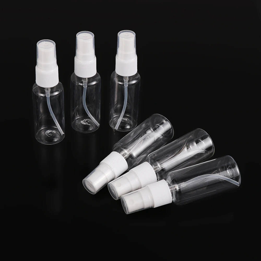 

1/5Pcs Hot Sale 30ml Empty Spray Bottle Transparent Cosmetics Plastic Spray Bottle Perfume Atomizer Liquid Cosmetics Sub-bottle