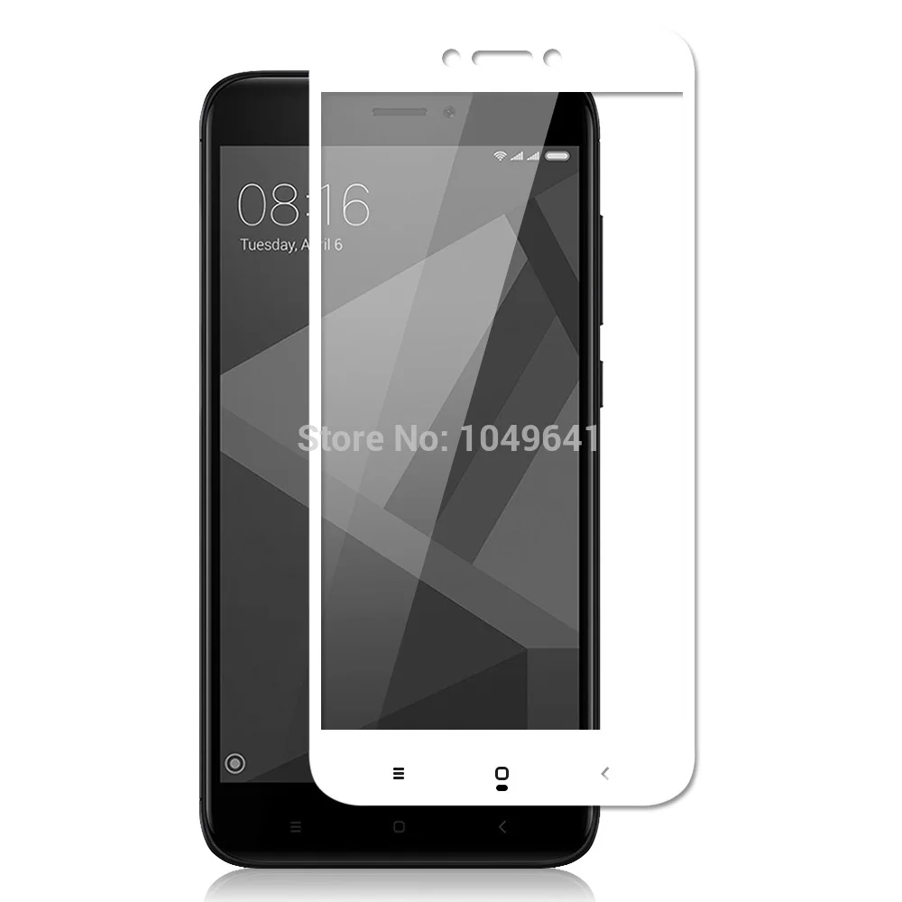 KXM1263W_1_2.5D Full Screen Cover Tempered Glass Screen Protector for Xiaomi Redmi 4X