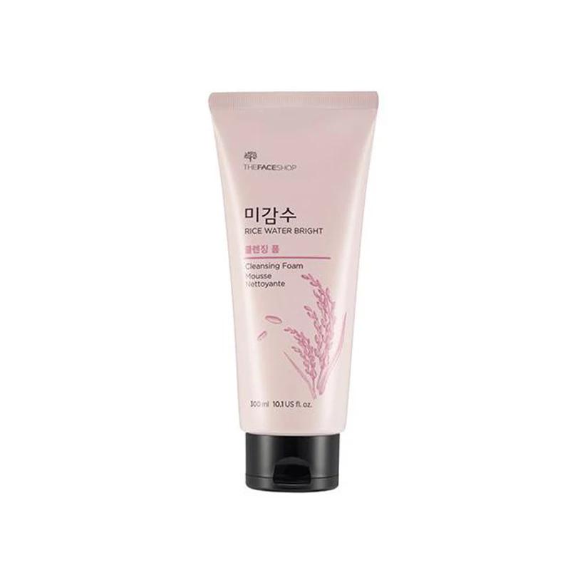 Korea Cosmetics Rice Water Bright Cleansing Foam 300ml Facial Cleanser
