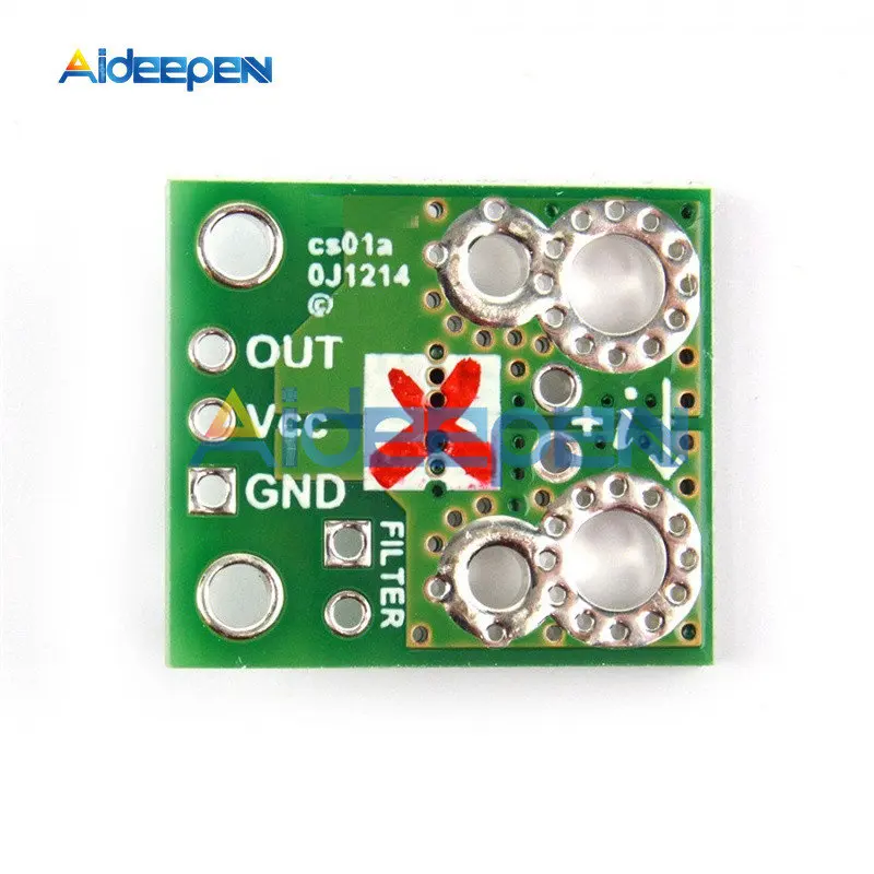 1 шт. ACS714 5A 20A 30A 5 в Lsolate ток сенсор Breakout доска фильтр сопротивление конденсатор Холла модуль заменить ACS712