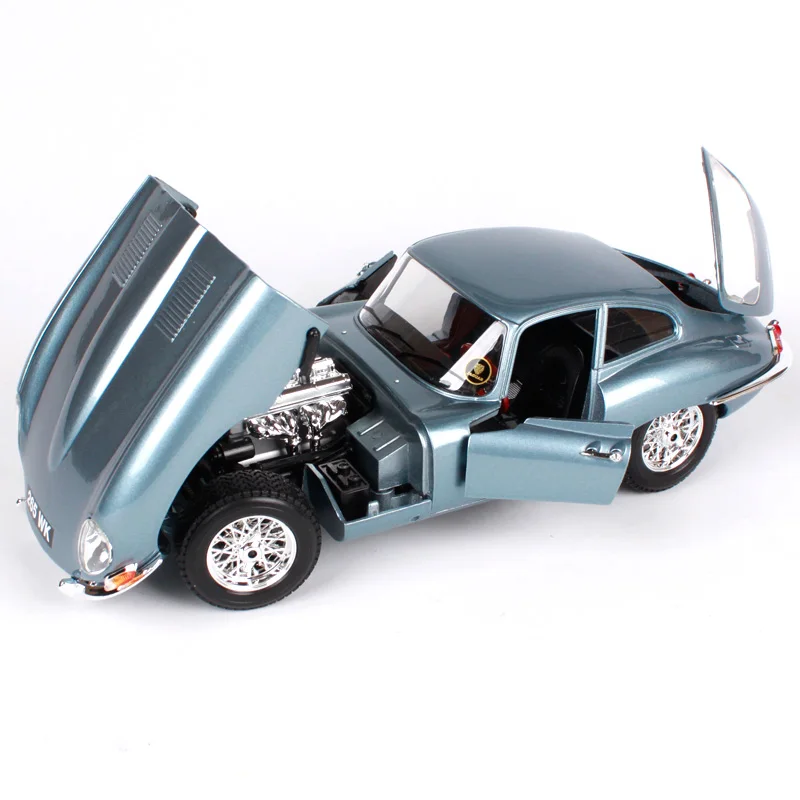 Bburago 1:18 Jaguar e Тип купе синий серый благородный автомобиль литья под давлением классическая роскошная модель автомобиля версия для автомобиля для мужчин Коллекционирование 12044