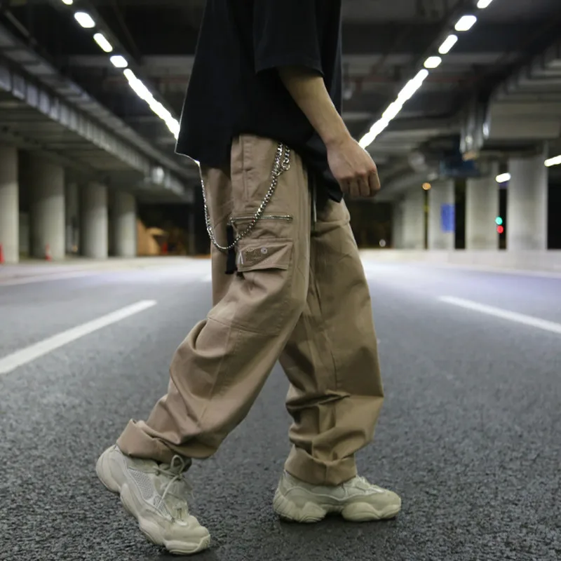 Streetwear Cargo Pants Mens Hip Hop 