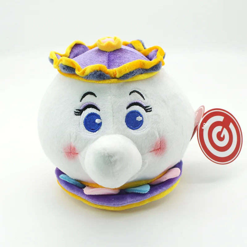 

6 pcs/lot Anime Beauty and the Beast Plush Toy the teapot teacup soft Stuffed doll Gifts