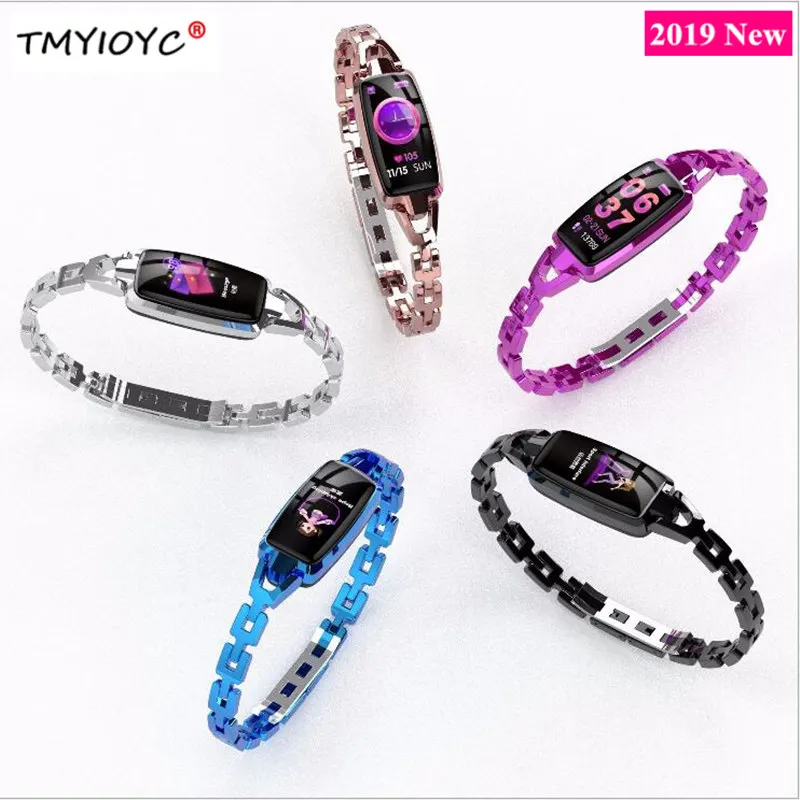 

2019 New Smart Bracelet for Women Lady Fitness Track Heart rate Monitor Smart Band Blood Pressure Smart Watch for IOS Android