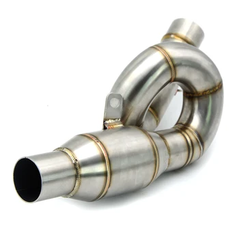 

High Quality Motorcycle Exhaust muffler Modified Clamp On Mid Pipe Slip-On middle Pipe For Kawasaki Z800 2013 - 2017 Z 800 ZR800