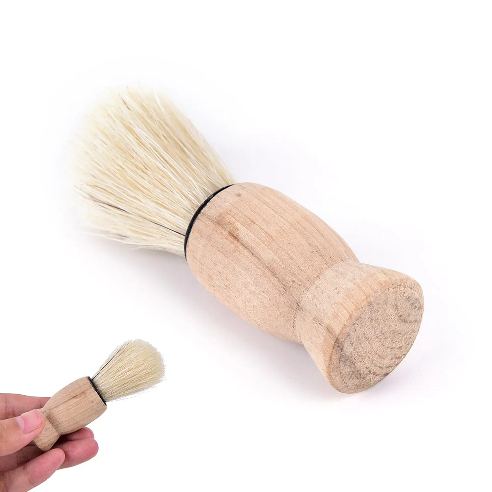 

1Pc Shaving Brush Professional Wood Handle Badger Hair Beard Shaving Brush for Men Gift Mustache Barber Tool