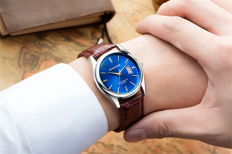 Мужские часы Топ бренд класса люкс 30 м водонепроницаемые часы с датой Мужские кварцевые повседневные наручные часы мужские спортивные часы
