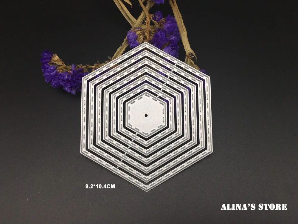 

AlinaCraft dot rhombus frame borderline metal cutting dies stencils for Scrapbook Card envelope decorative steel emboss folder