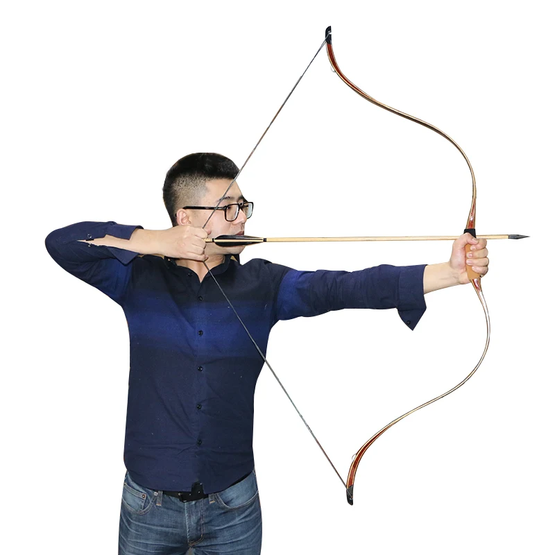 1 шт. традиционное ламинированное дерево лук для стрельбы из лука обучение стрельбы из лука игры 35 фунтов