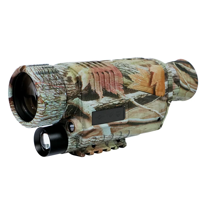 5X42 цифровые инфракрасные очки ночного видения Монокуляр 200 м Диапазон видео Dvr издатели для охоты камеры устройства(США штекер - Цвет: Green