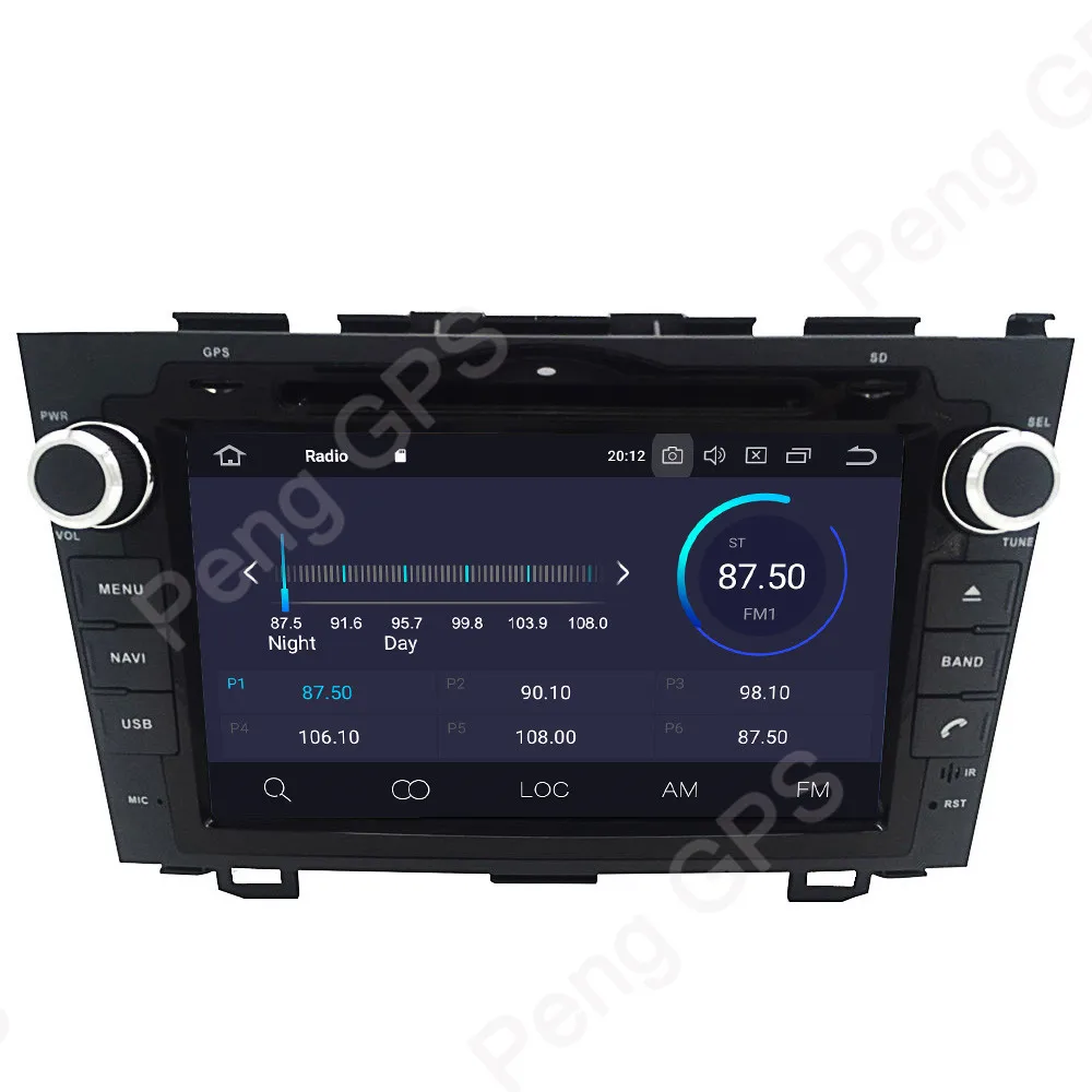 Автомагнитола на Android 9 0 с GPS навигацией 2 Din для Honda CRV 2006 2011 CD DVD плеер IPS экран Bluetooth