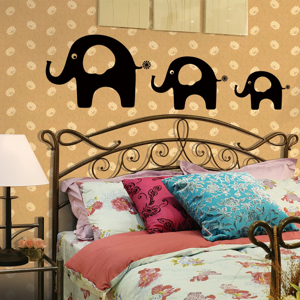 Vinyl Wall Sticker Elephant Decal Kids Room Baby Nursery Wall Art