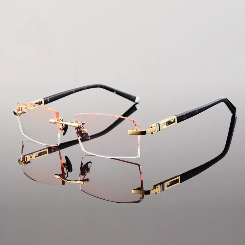 

Titanium glasses, rimless prescription glasses myopia male models with myopia hyperopia, free shipping 68