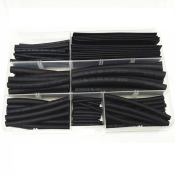 

Wire Cable Protective Contractile Tube Black Household DIY Combination Box Heat Shrinkable Tube Insulating Sleeve 1packing