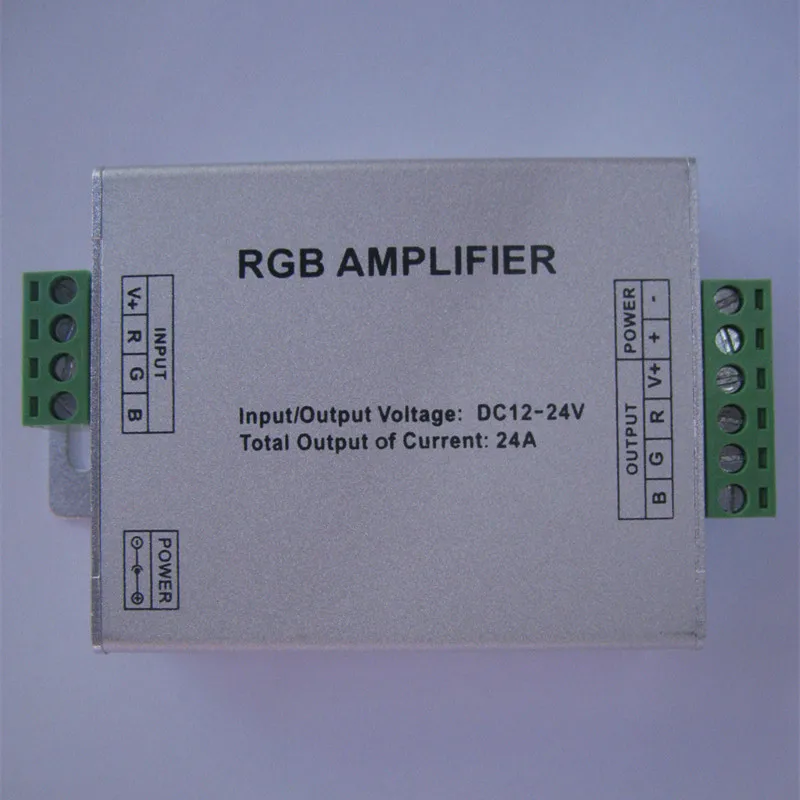 

LED RGB Amplifier DC12-24V Input 24A Current Apply 3528 5050 SMD RGB LED RGB Amplifier