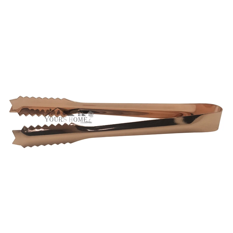 17.8cm Ice tong Bbq Stainless Steel Barbecue BBQ Clip Bread Food Ice Clamp Tongs Bar Kitchen Accessories Barware