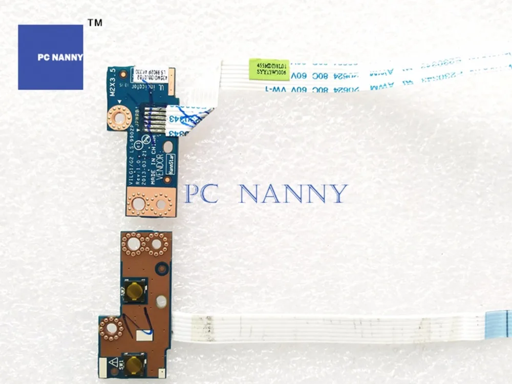 

PC NANNY ORIGINAL FOR LENOVO IdeaPad G400S G405S G500S G505S Power Button Board with Cable LS-9902P WORKS
