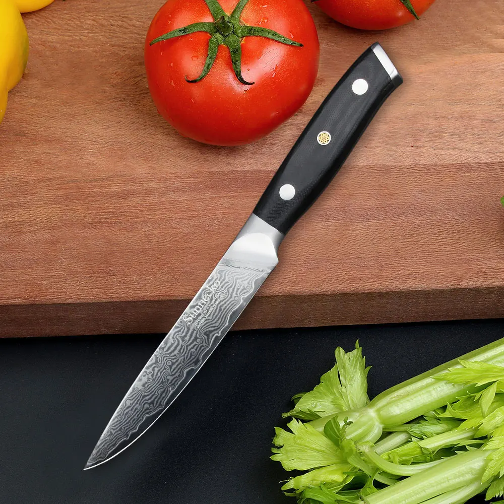 Buy SUNNECKO 5" inch Utility Knife Damascus