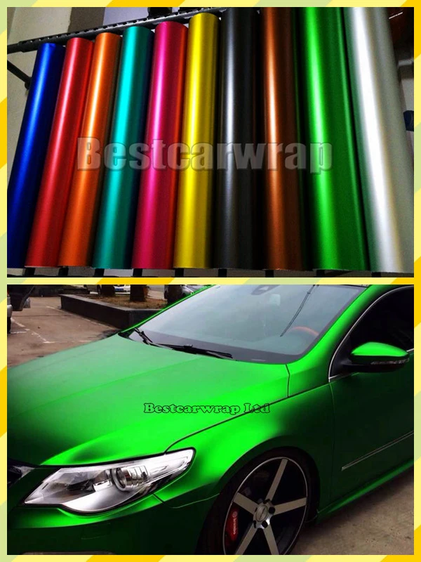 toutes les couleurs toutes les tailles. AIR/SANS BULLES Matt Chrome Satiné Vinyle Wrap Voiture toutes les couleurs toutes les tailles. AIR/SANS BULLES Matt Chrome Satiné Vinyle Wrap Voiture