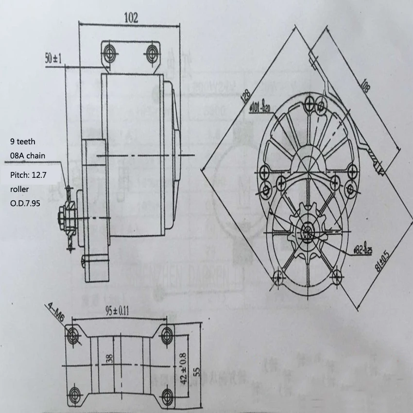 250w 24v мотор-редуктор щетки электрического трицикла DC матовый механический ручной Электрический миксер для теста