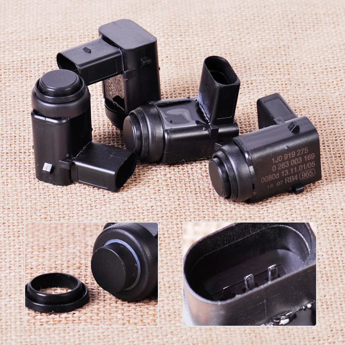 

CITALL 1J0919275 0263003187 4pcs PDC Parking Reverse Aid Sensor for Porsche Cayenne VW Golf Jetta Touran Seat Leon Skoda Octavia