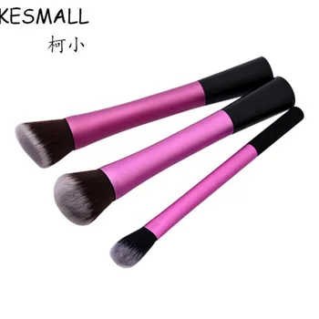 

KESMALL 3PC Makeup Brushes Set Foundation Powder Blush Eye Shadow Make Up Tool Multifunctional Brush Kit Brosse Maquillage CO538