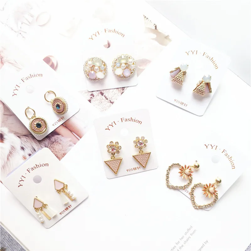 

Korea Handmade Cartoon Heart Princess Rhinestone Women Drop Earrings Dangle Earrings Fashion Jewelry Accessories-JQD5