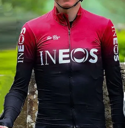 Весна Лето г. INEOS PRO TEAM только с длинными рукавами ROPA CICLISMO Велоспорт трикотаж велосипедная одежда Размер XS-4XL