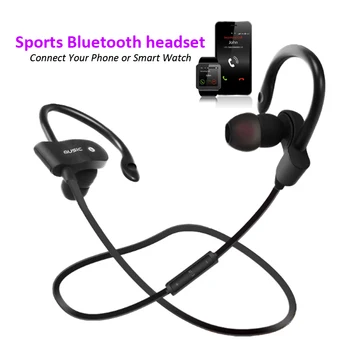 

56S Portable Sport Wireless Bluetooth Earphones Anti-sweat Bass Stereo Headset voice call Mic connection Phone Smart Watch