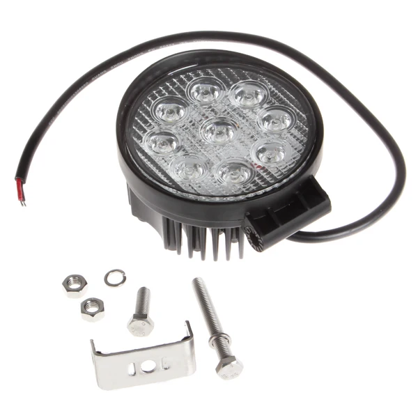 

Hot Sale 4 Inch 27W High Power 12V 24V LED Work Light Round LED Offroad Light Lamp Worklight for Off road Motorcycle Car Truck