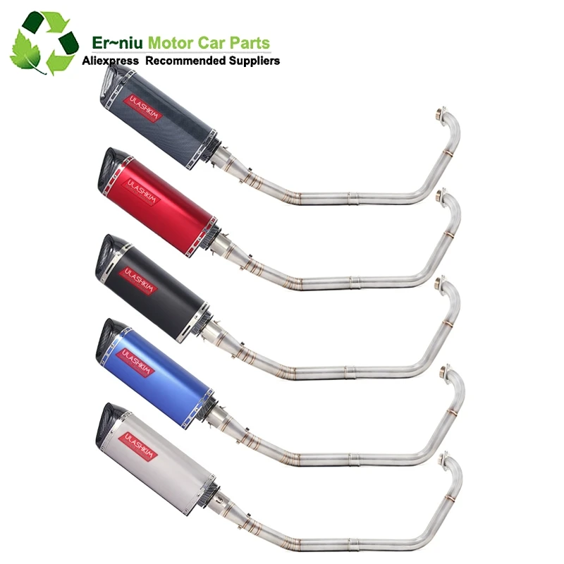 

R15 YZF-R15 MT15 Motorcycle Full System Exhaust Muffler Escape Modified Link Pipe Slip-On For yamaha R15 2008-2017