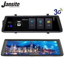 Jansite камеры 10 “Сенсорный экран Android 5.0 3 г WI-FI Автомобильный видеорегистратор GPS навигаторы FHD 1080 P видео Регистраторы зеркало видеорегистратор регистраторы