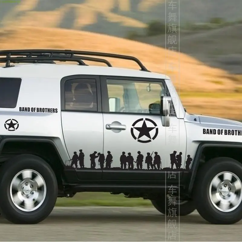 For Fj Cruiser Body Stickers For German Lahua Brothers Lahua Waist