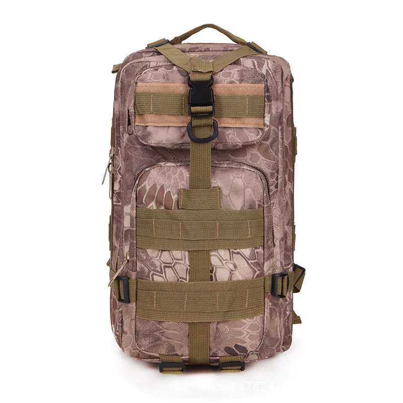 Уличная спортивная сумка, армейский военный рюкзак, 3 P, тактический рюкзак, сумки для кемпинга, походов, походов, путешествий, рюкзаки для альпинизма - Цвет: desert python