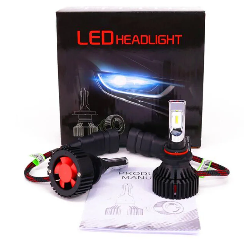 

AZGIANT 2PCS T8 8000Lm Automobile Led Headlamp Fog Light Bulb 6500K Pure White IP65 Waterproof H7 H4 H13 9004 H11 9006