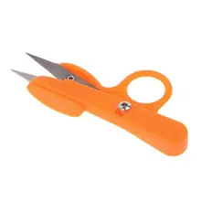 Бытовые швейные подходящие ножницы для резки резьбы, поперечные Швейные лески, ножницы, специальные u-образные пластиковые ручки, ручной инструмент