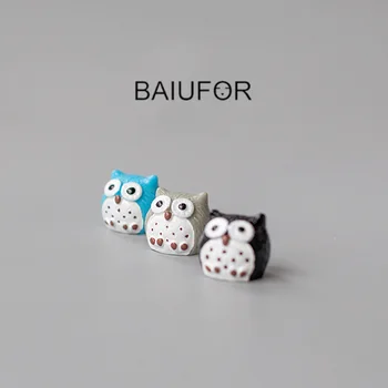 

BAIUFOR Animals Miniatures Mini Cute Owl Model Fairy Garden Decor Terrarium Figurines Moss Landscape Ornament Plastic Craft