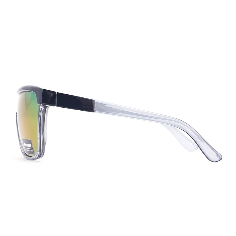 KDEAM One Piece Shield Sport Sunglasses Oversized Straight-up Fashion Glasses Men Protect Eyes From Sun KD802 With Case