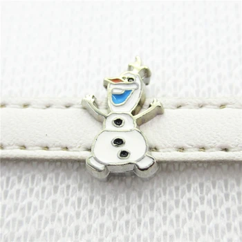 

New Arrive 20pcs Olaf Charm Slide Charms DIY 8mm Wristband & Bracelet Jewelry Accessories Charms