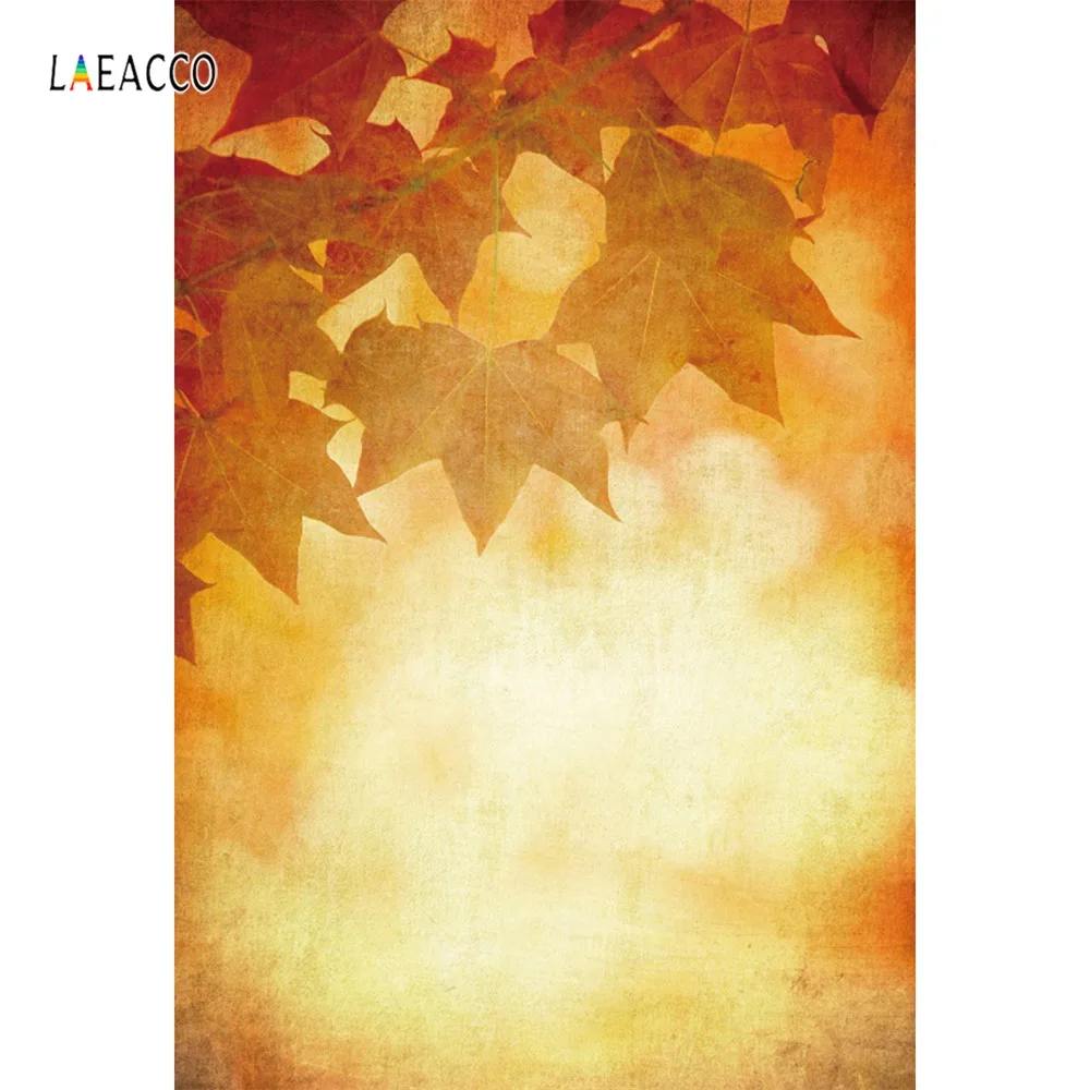 

Laeacco Grunge Autumn Maples Leaves Dusk Baby Newborn Pattern Photography Background Photo Backdrop Photocall Photo Studio