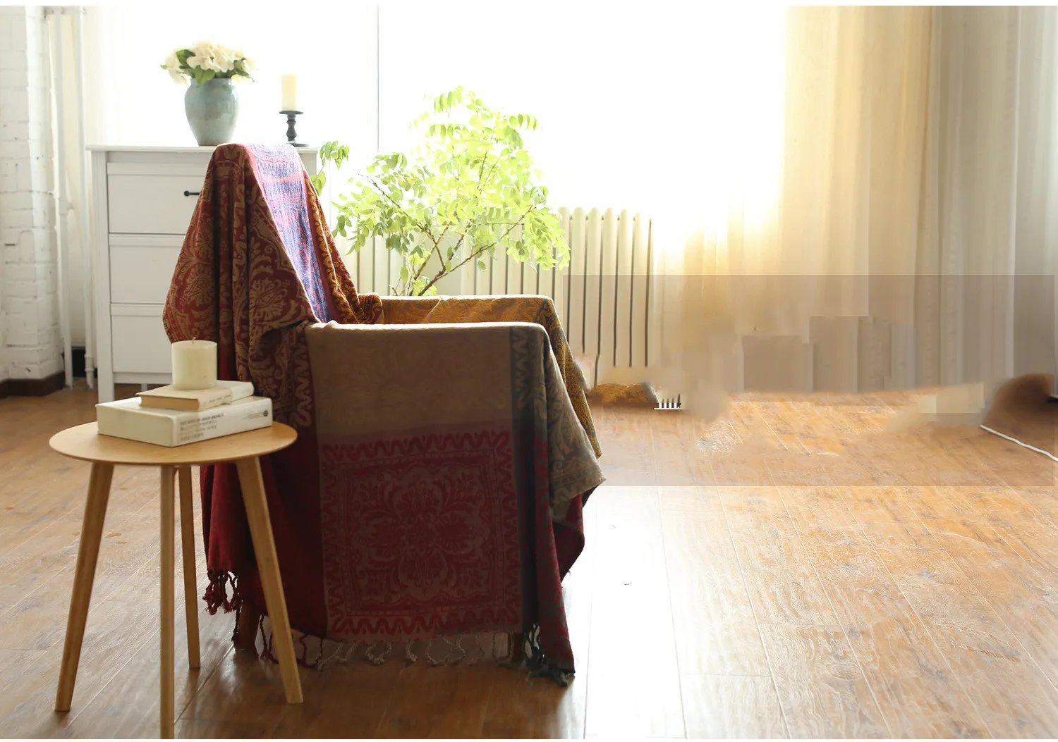 Chenille Sofa Towels With Tassels Chinese Traditional Sofa Covers Throw Blankets Funiturn Protectors Home Textile Almofas Decor
