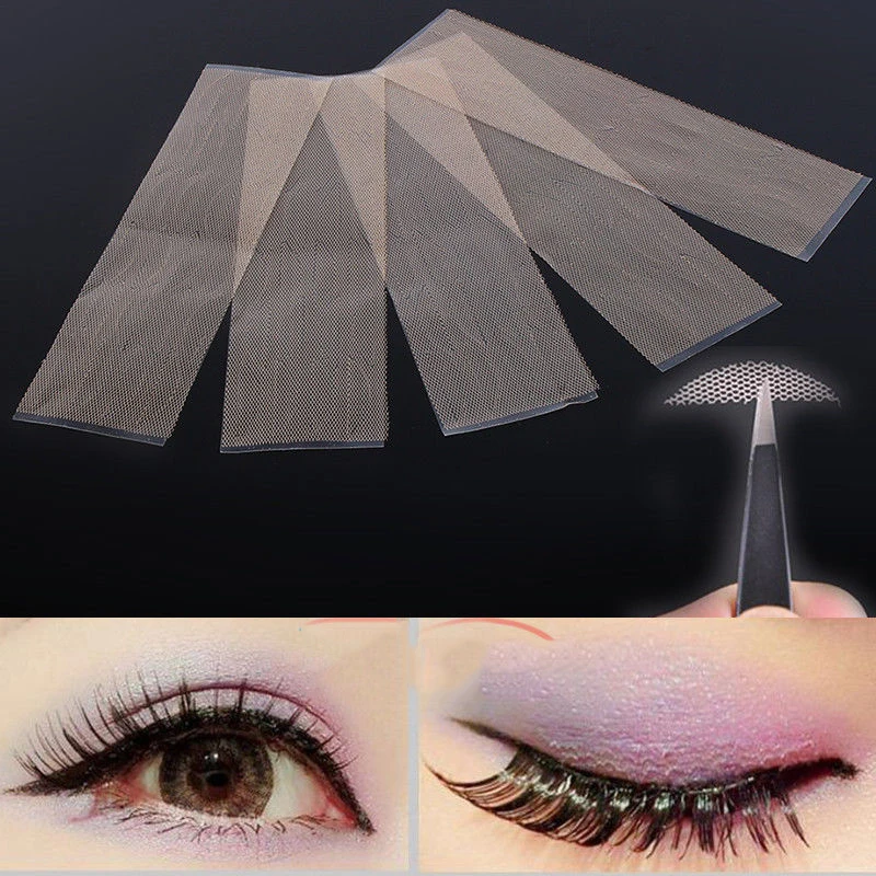 3D DIY 120pcs Gauze Mesh Lace Eyeliner Stealth Double Eyelid Tape Stickers Big Eyes Invisible Eyelid Tape Tools P27