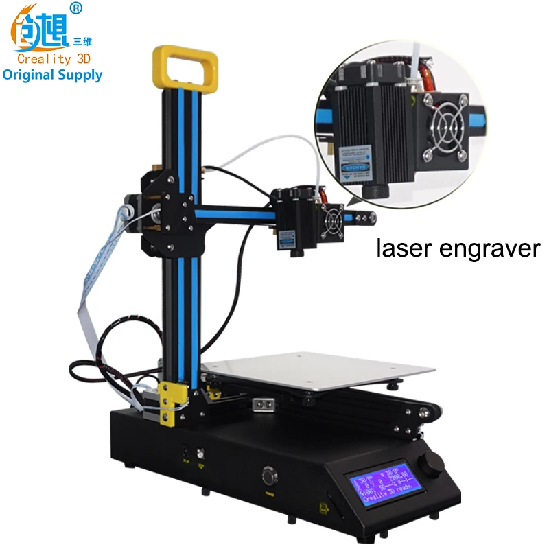 

2018 New High Quality Desktop Creality 3D CR-8 3D Printer With Laser Head Can 3D Printing + Laser Engraving Free Shipping