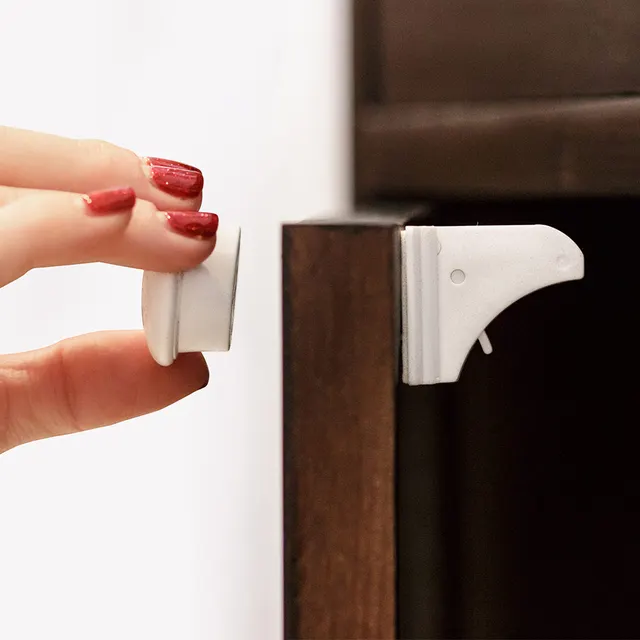 Magnetic Child Lock Safety Children Protection Infant Security Magnetic Child Lock Safety Children Protection Infant Security Baby Proof Cupboard Wardrobe Protective Locks Cabinet