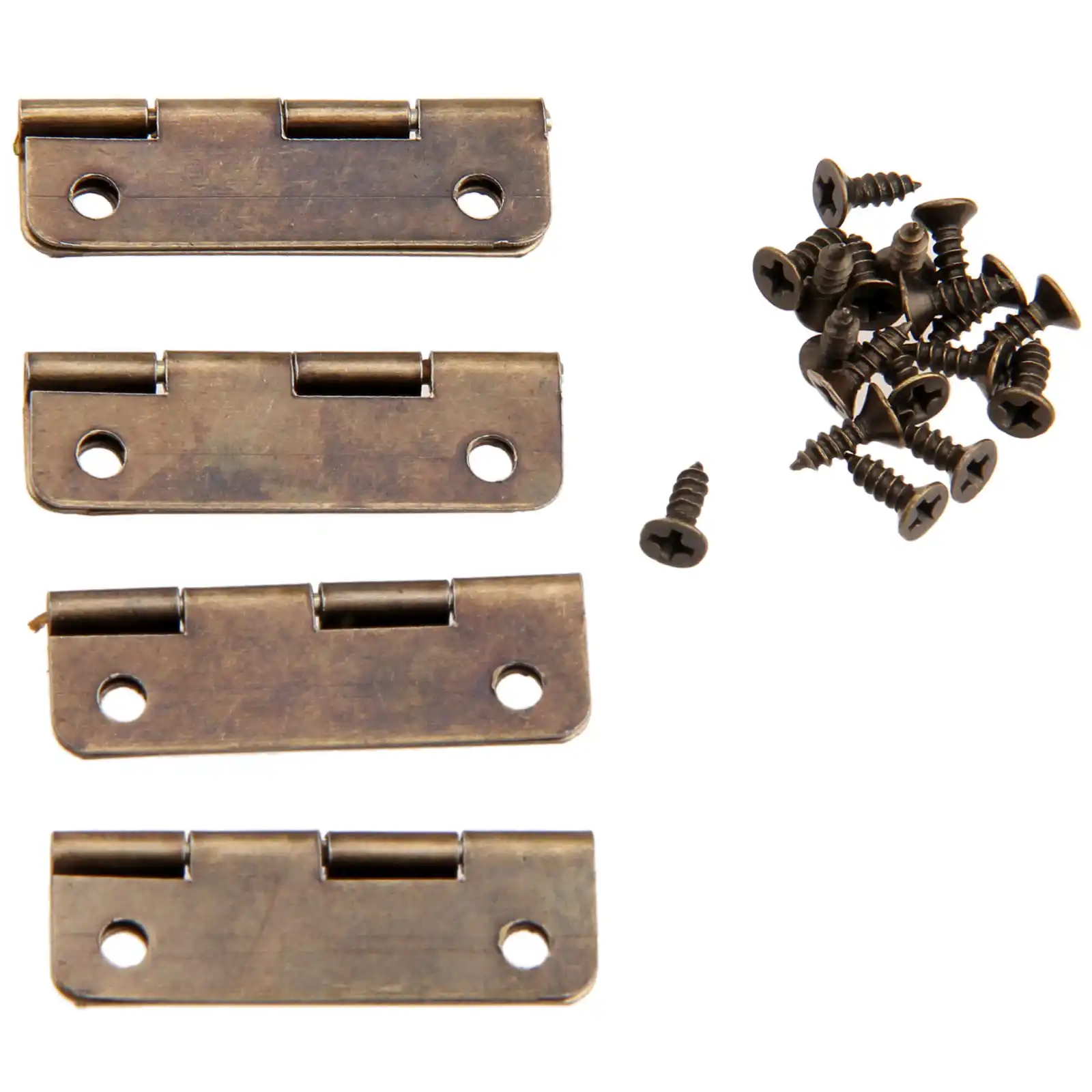 4pcs Antique Cabinet Hinges Mini Door Hinges Cabinet Drawer