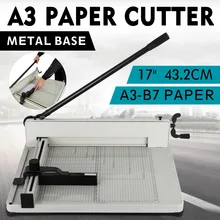 Cheap VEVOR Heavy Duty Steel 17" Industrial A3 Paper Cutter Guillotine Perfect Metal Base Scrap booking Industrial 400 Sheets Cheap VEVOR Heavy Duty Steel 17" Industrial A3 Paper Cutter Guillotine Perfect Metal Base Scrap booking Industrial 400 Sheets