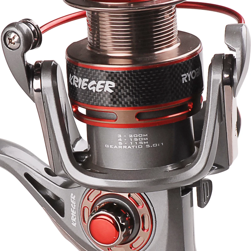 Рыболовная катушка RYOBI KRIEGER 7 BB спиннинг цельнометаллическая для карпа
